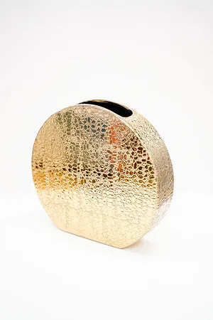 11" Vase Titanium Gold