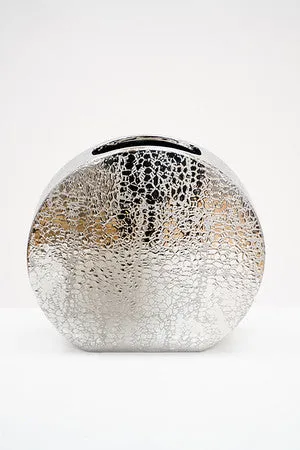 11" Vase Titanium Silver
