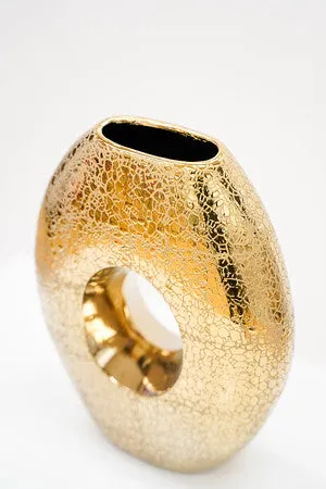 13"  Titanium Gold Vase