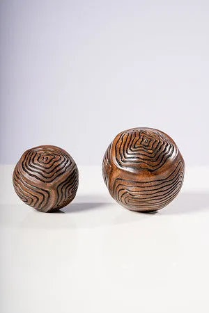 4" WOOD COLOR BALL