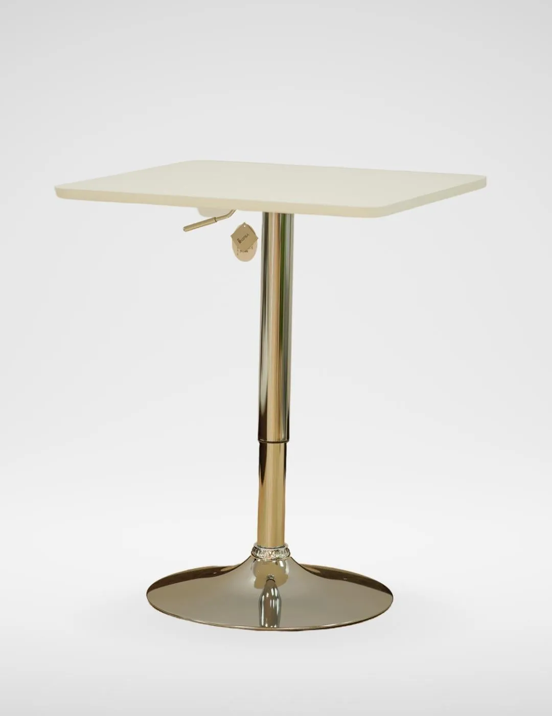 Bar Table Square Solid White Color