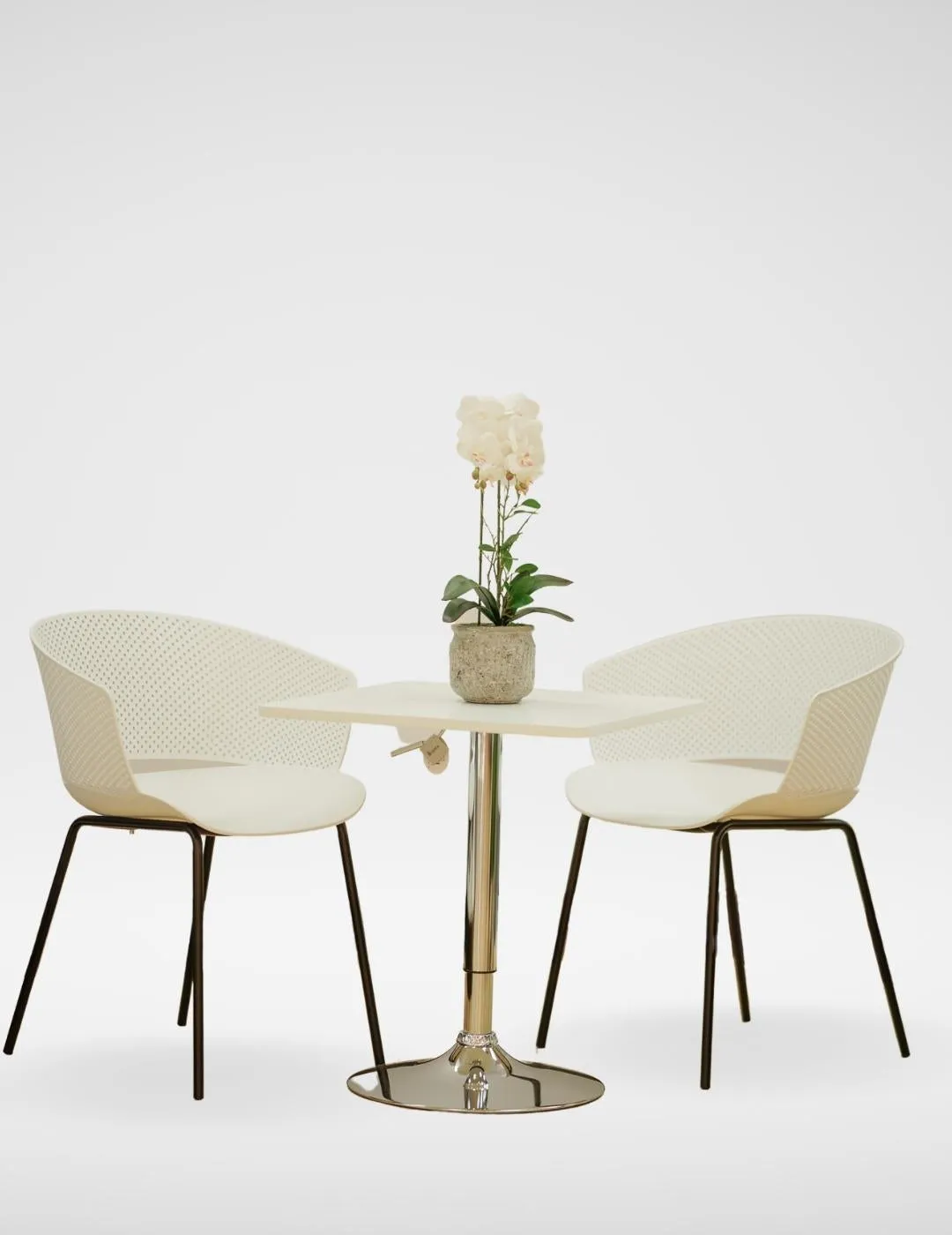 Bar Table Square Solid White Color