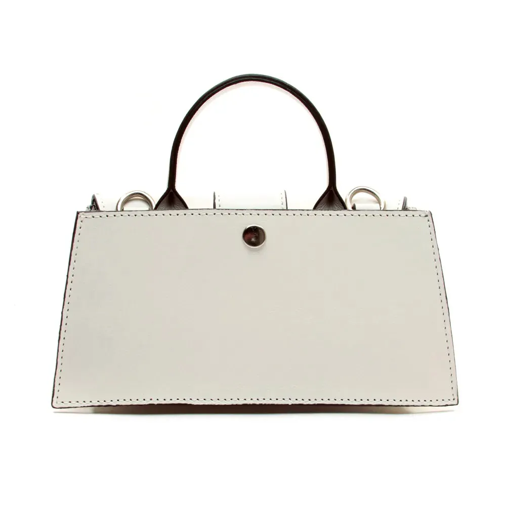 Bolsa Cecconello Maya Couro Tela
