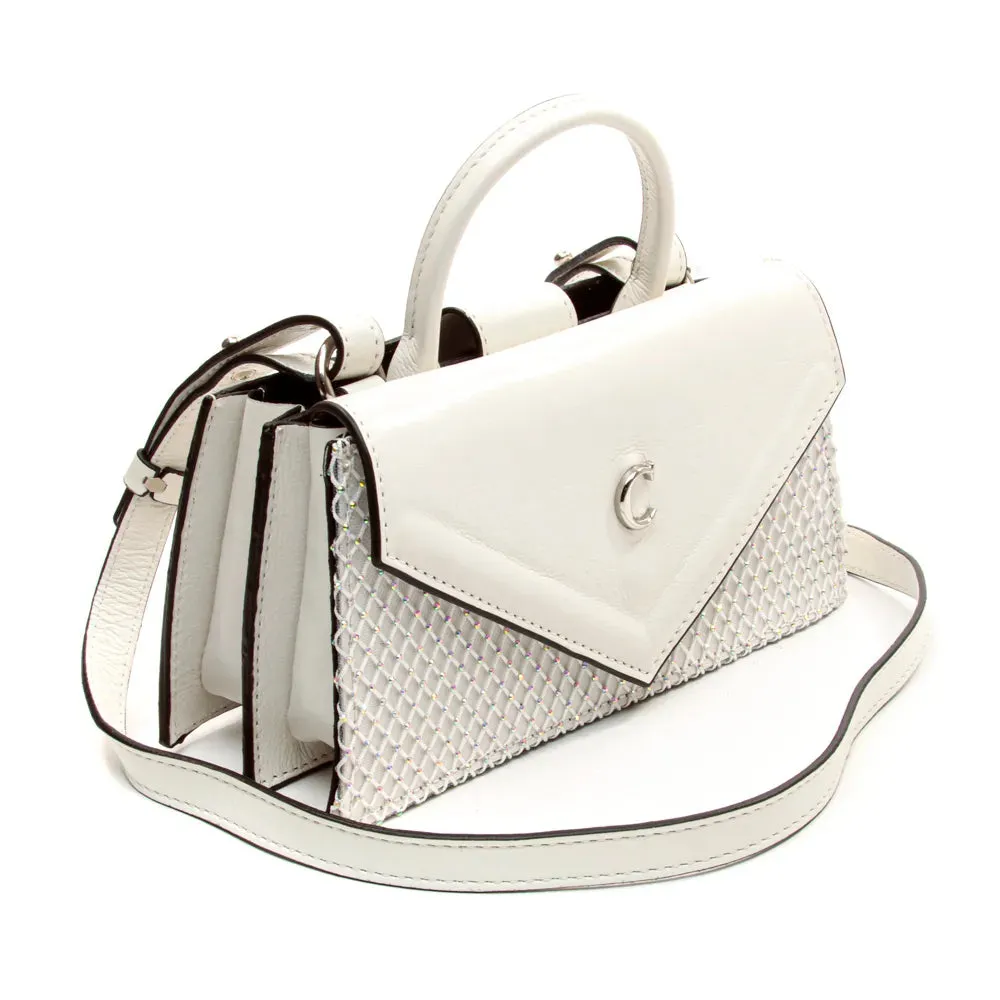 Bolsa Cecconello Maya Couro Tela