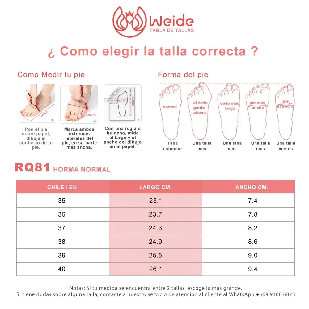 BOTINES MUJER PLATAFORMA WEIDE RQ81