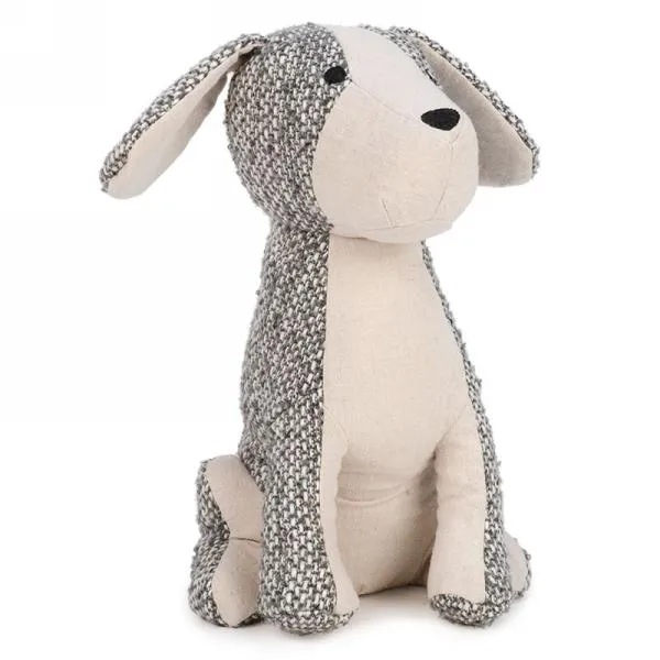 Butoir de porte 6 po x 10 po chien gris et beige