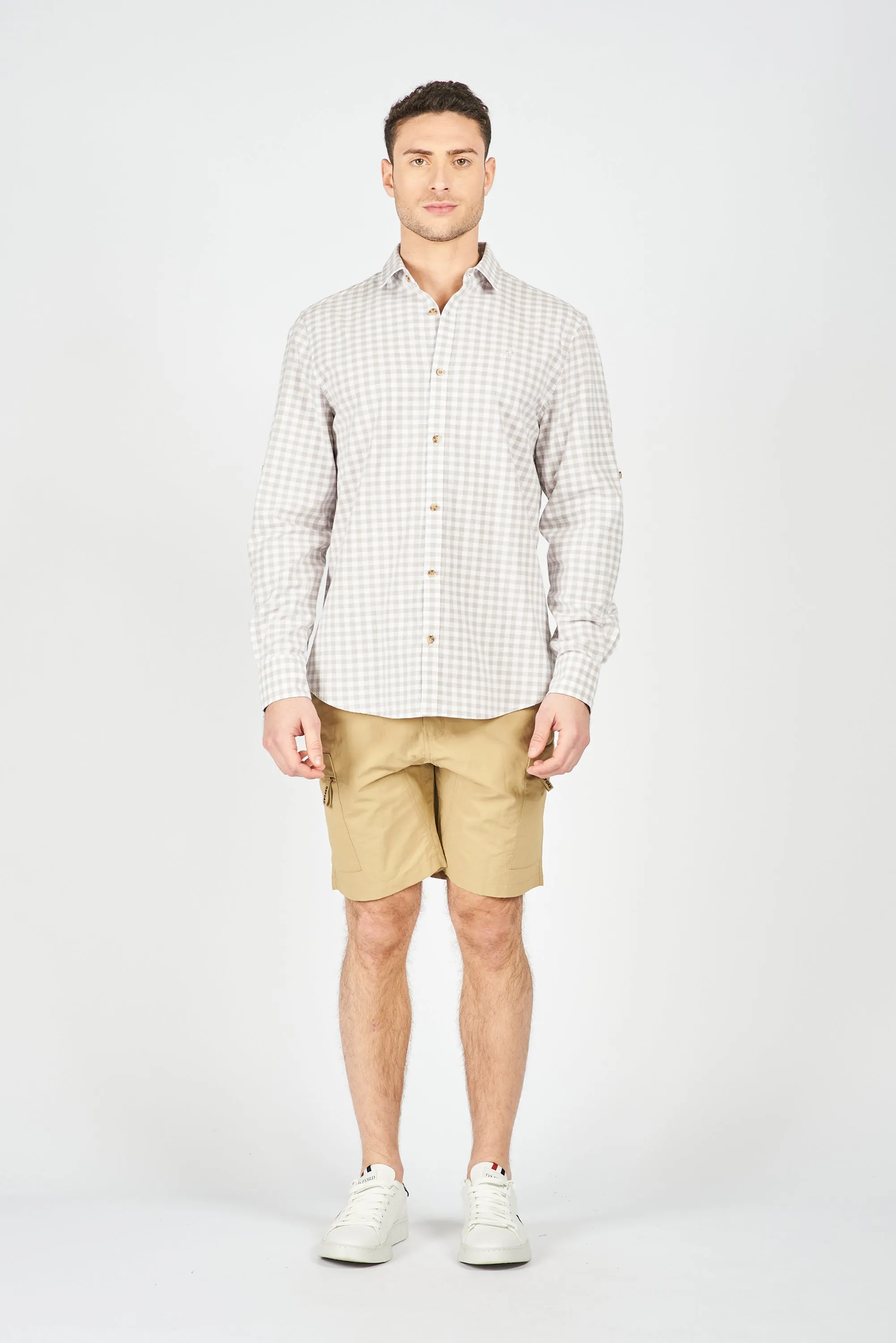 CAMISA MANGA LARGA MONACO GREY