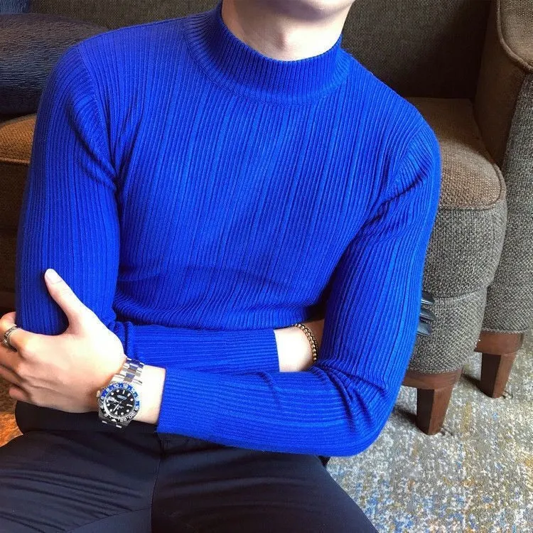 Casual Striped Solid Sweater