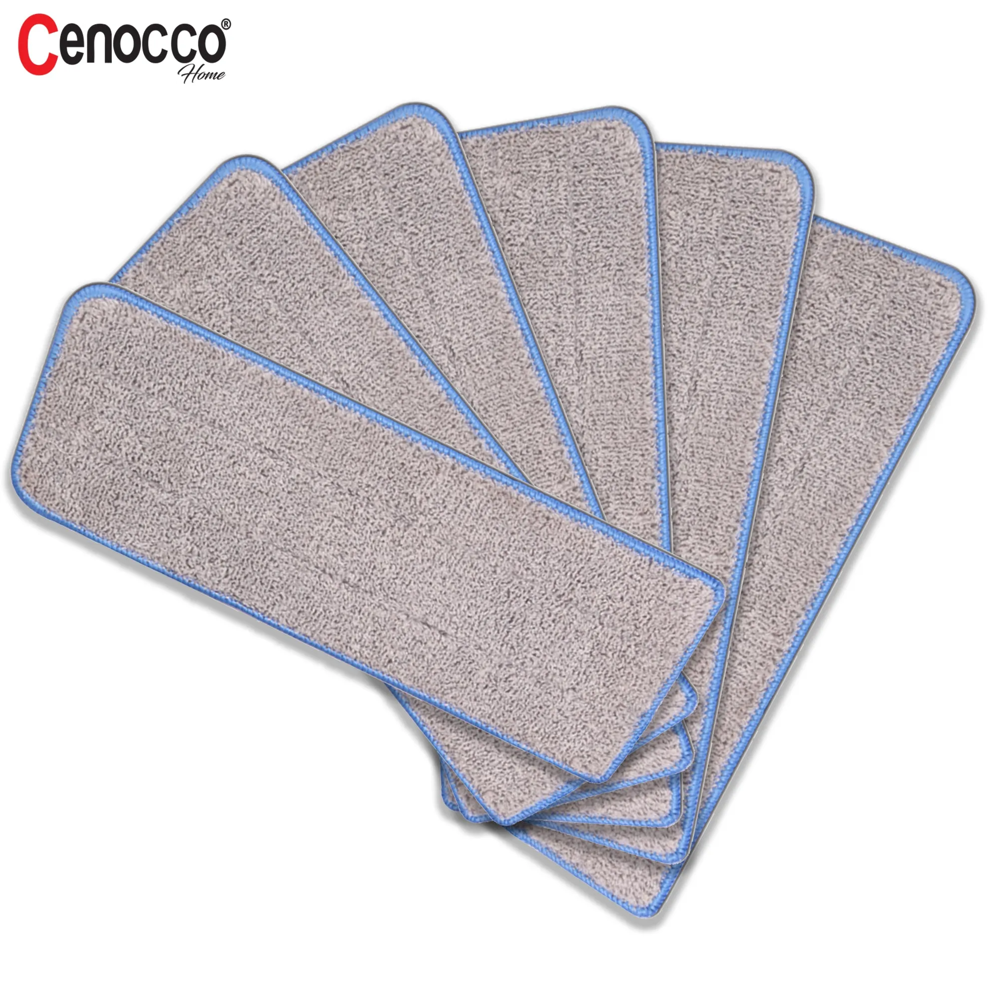 Cenocco CC-MOPM6: Juego de 6 Almohadillas de Repuesto para Fregona de Microfibra Lavables