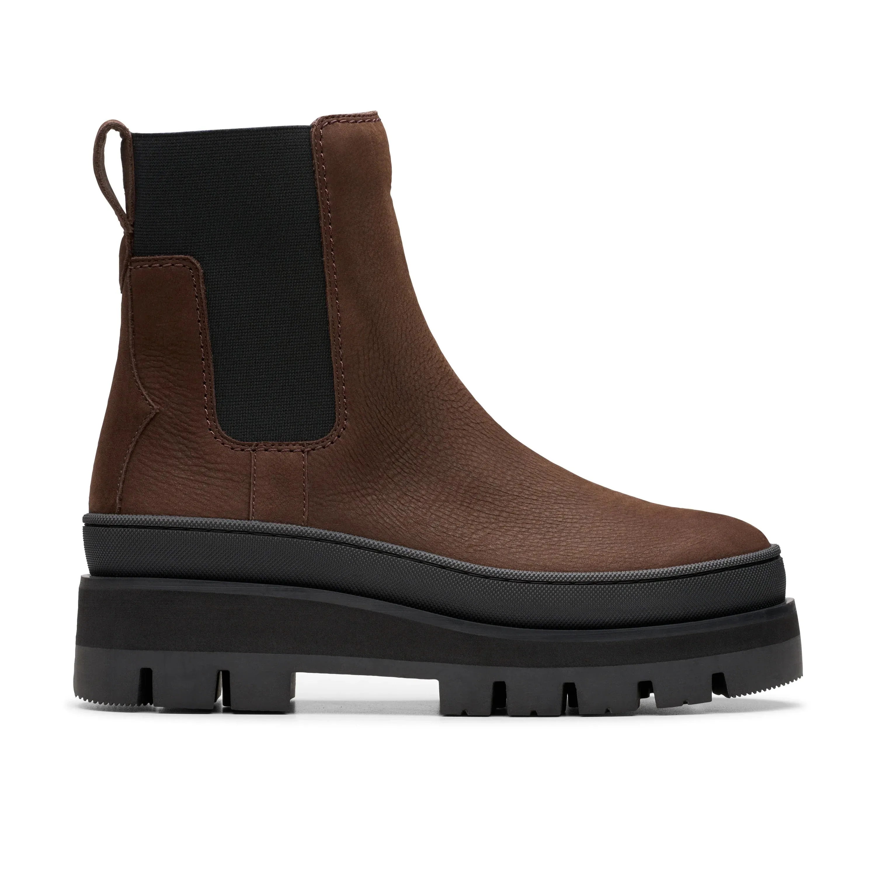CLARKS | BOTAS MUJER | ORIANNA2 TOP DARK BROWN NUBUCK | MARRÓN