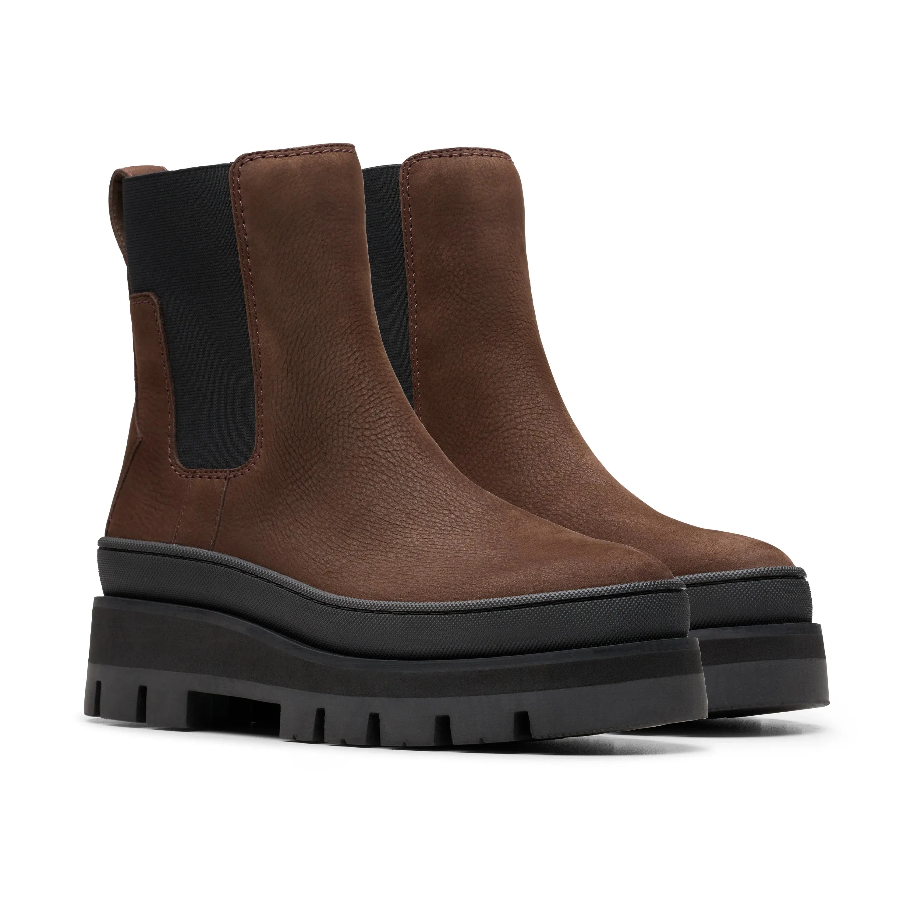 CLARKS | BOTAS MUJER | ORIANNA2 TOP DARK BROWN NUBUCK | MARRÓN