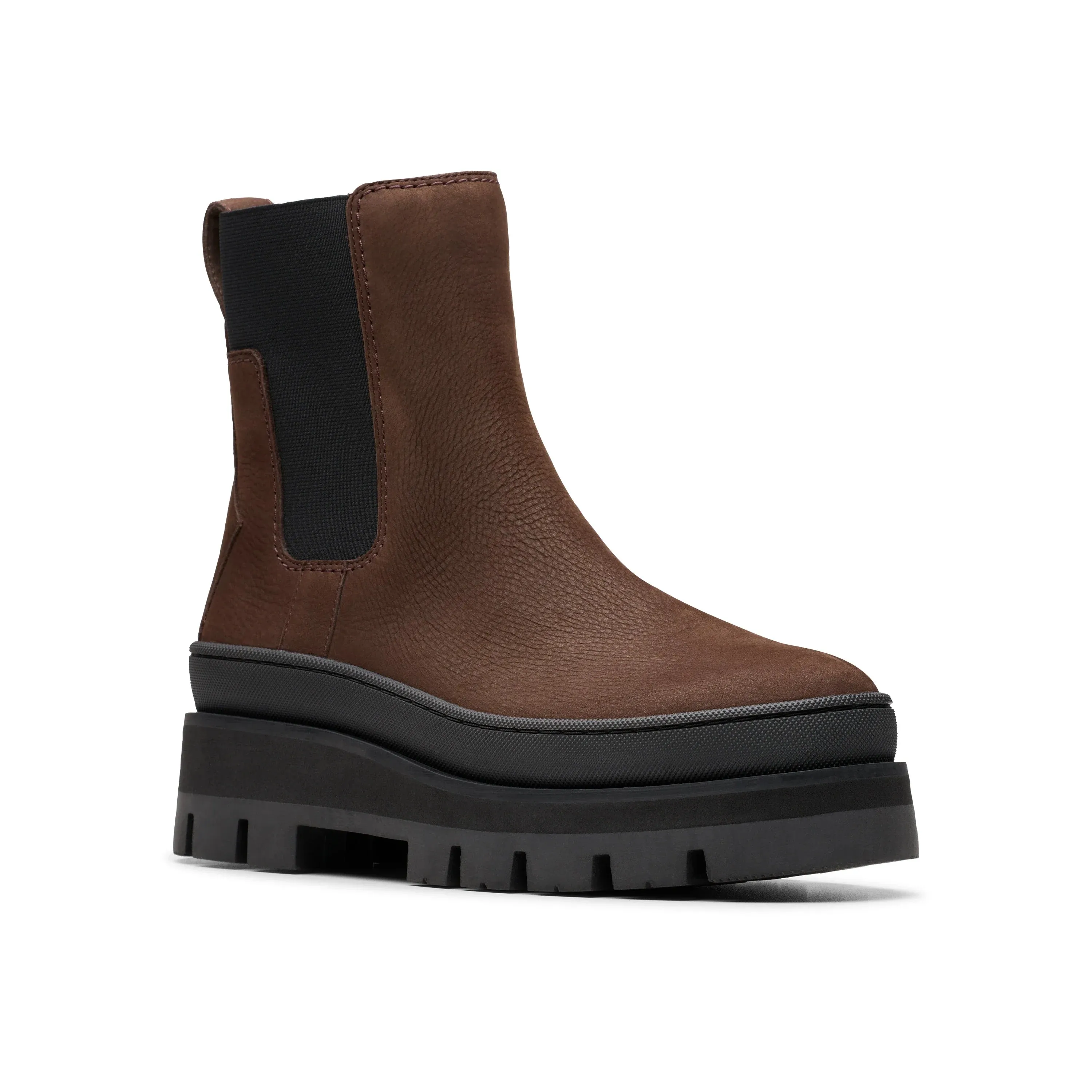 CLARKS | BOTAS MUJER | ORIANNA2 TOP DARK BROWN NUBUCK | MARRÓN