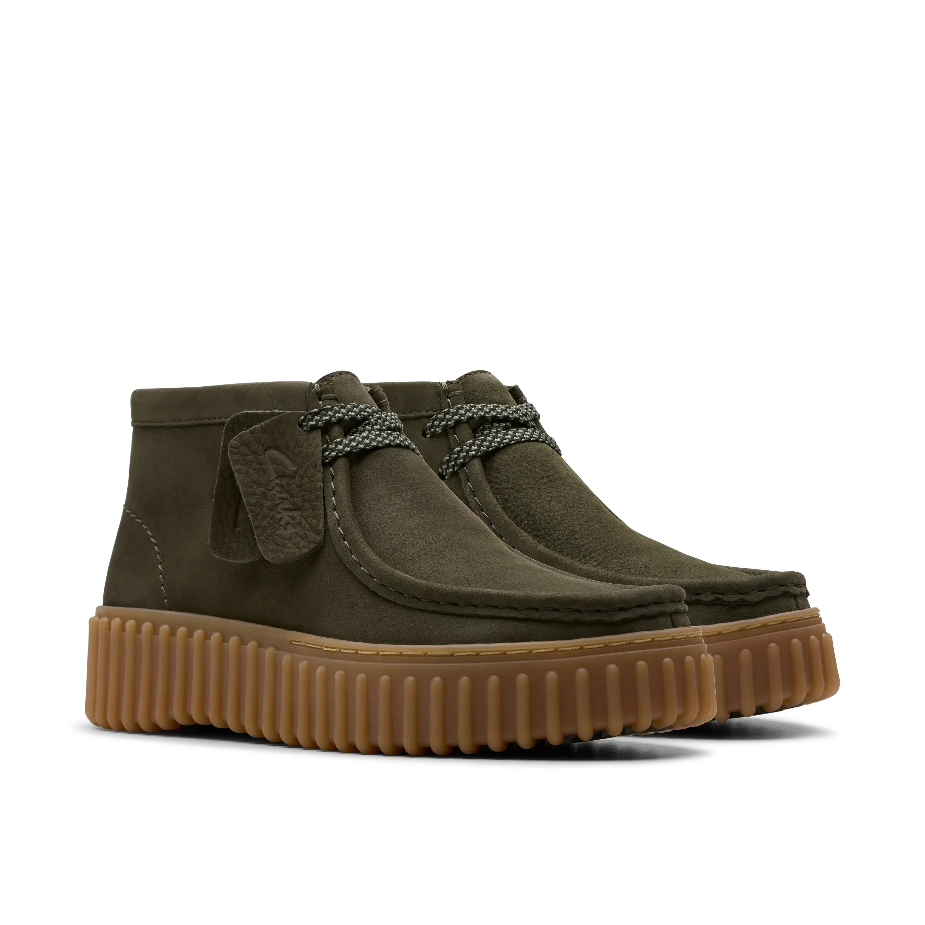 CLARKS | BOTINES MUJER | TORHILL MOSS DARK GREEN NUBUCK | GREEN