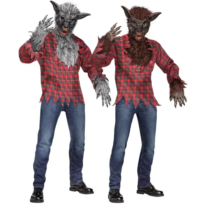 Costume homme loup-garou brun ou gris   (STD)