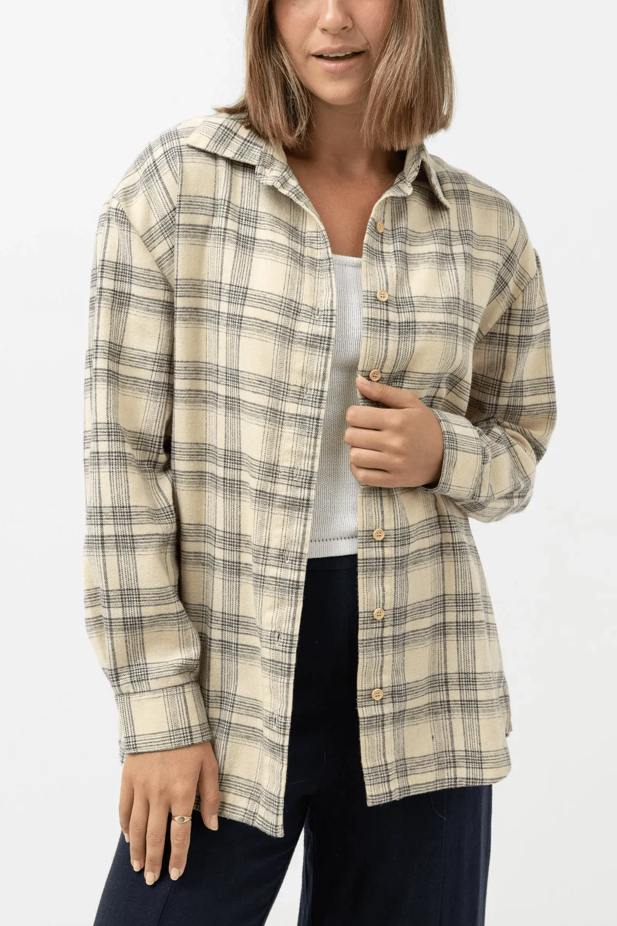 Dream Time Oversized Shirt  Cream