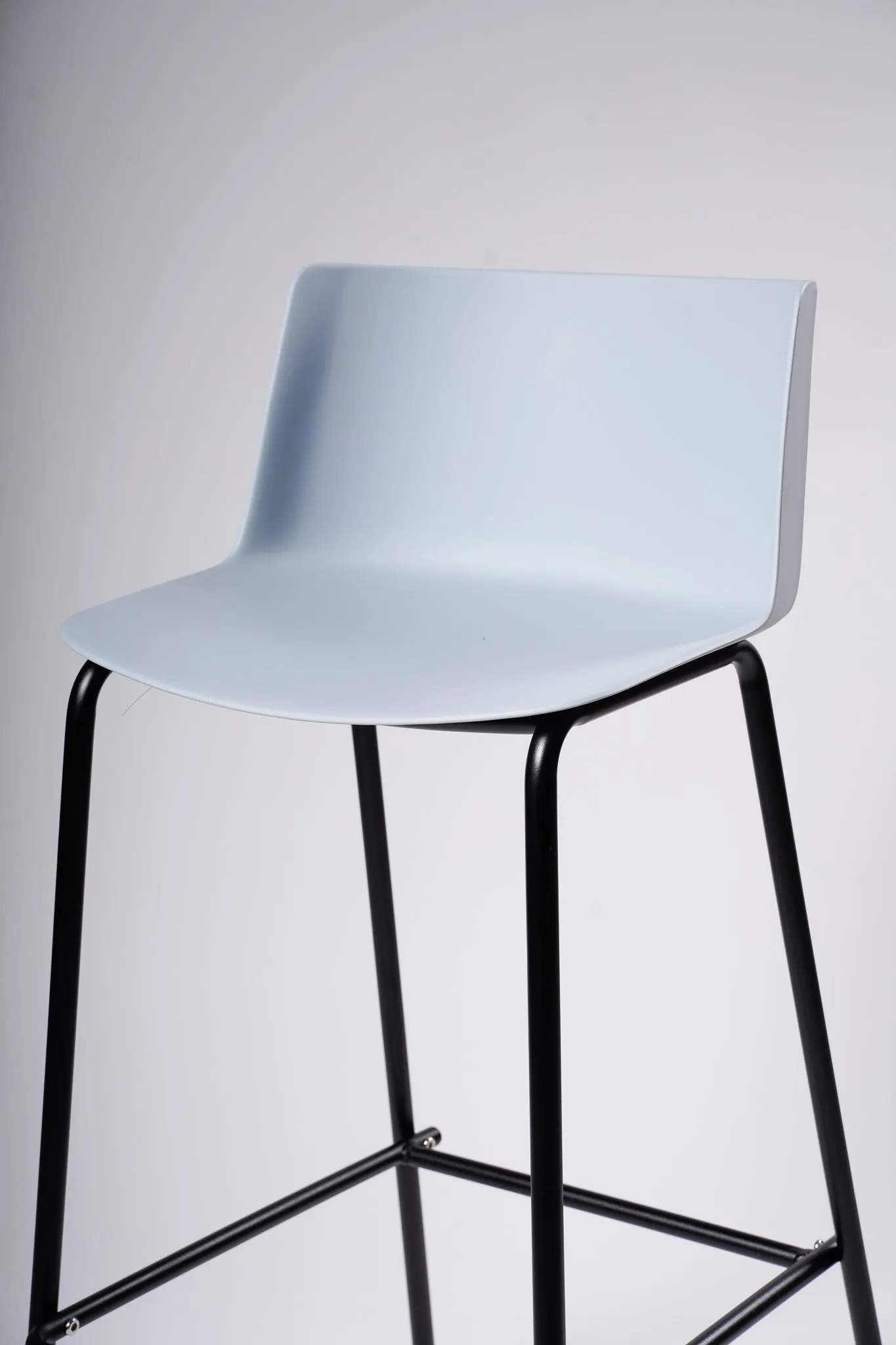 Emma Bar Stool Chair-Lt. Gray