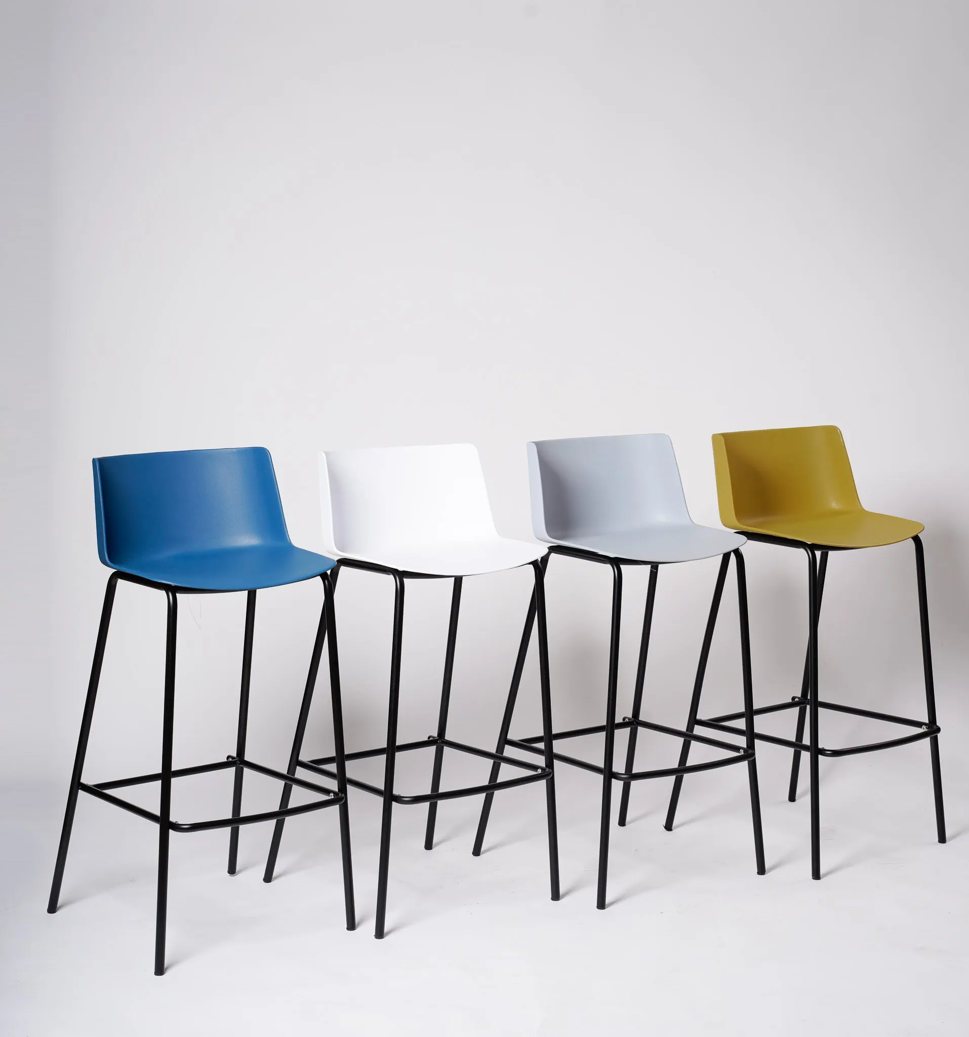 Emma Bar Stool Chair-Lt. Gray