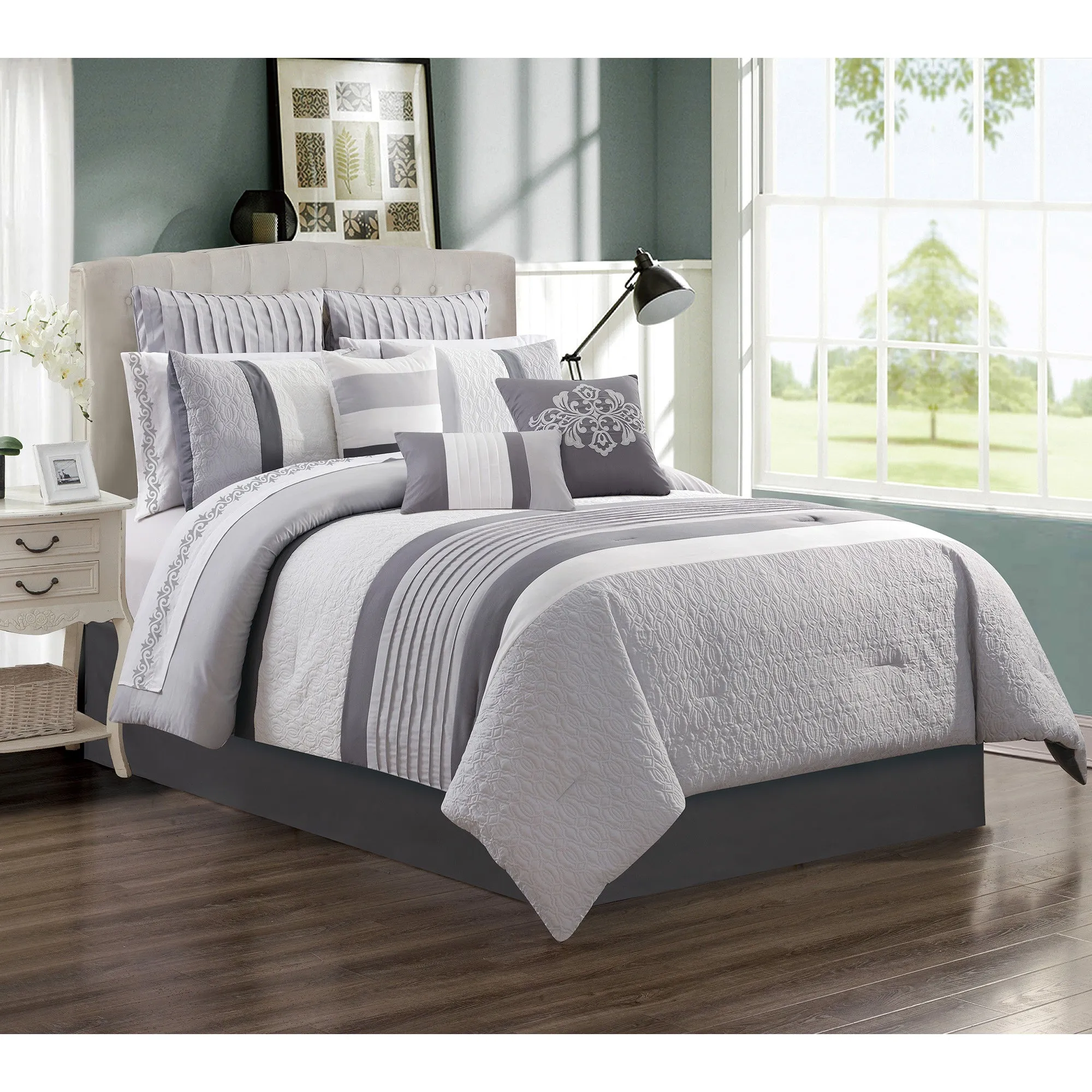 Ensemble de douillette Kane gris