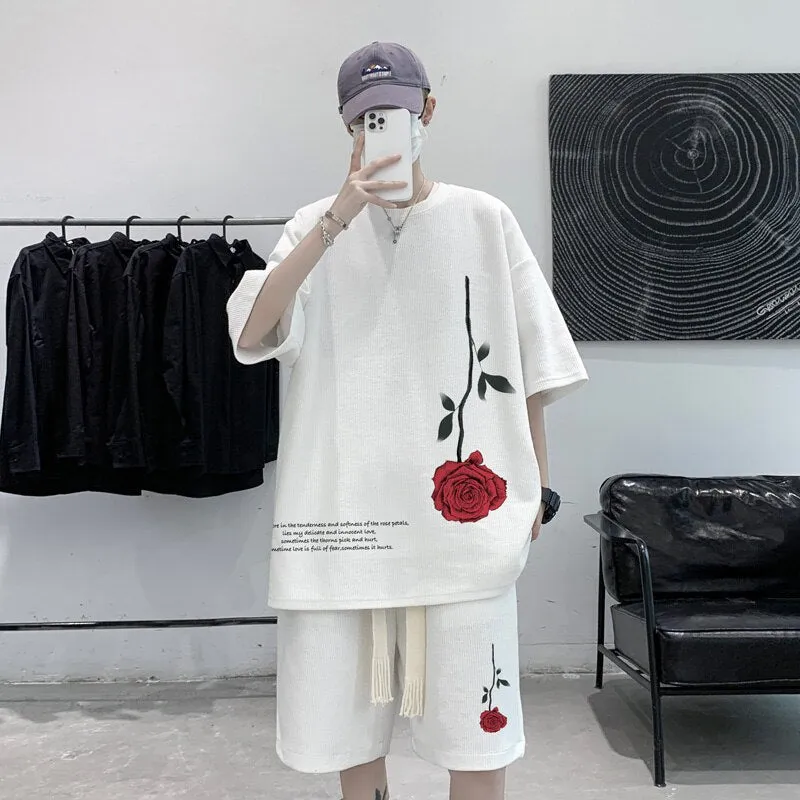 Ensemble streetwear rose