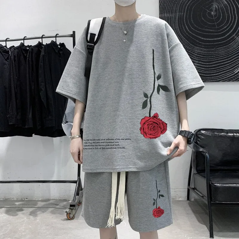 Ensemble streetwear rose