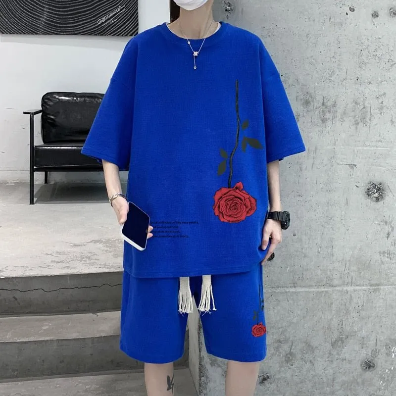 Ensemble streetwear rose