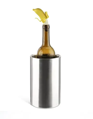 Hawwwy Funny Cheese Wine Stopper   Gift Box"Cheese & Wine Oh You Fancy" Set of 2 Silicone