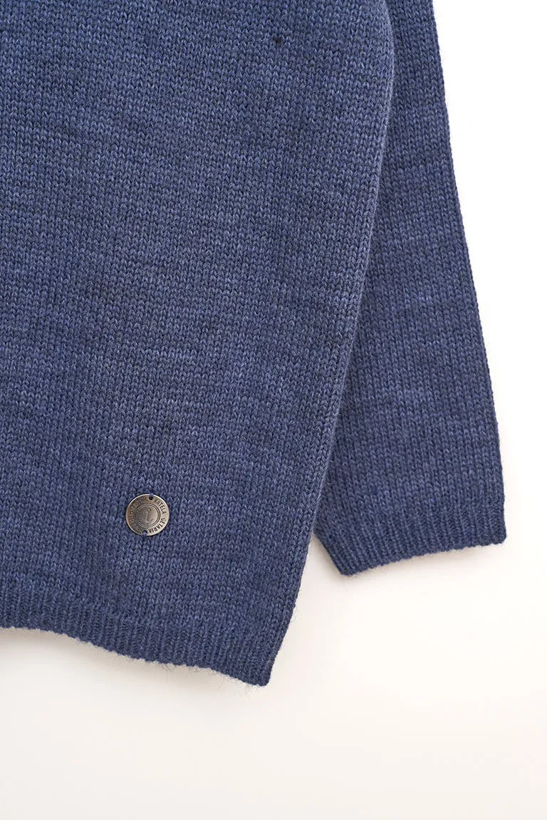Jersey de punto oversized cuello pico