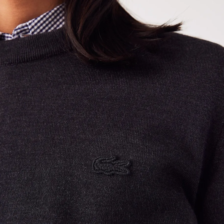 LACOSTE - PULLOVER DA UOMO IN LANA MERINO CON COLLO ROTONDO