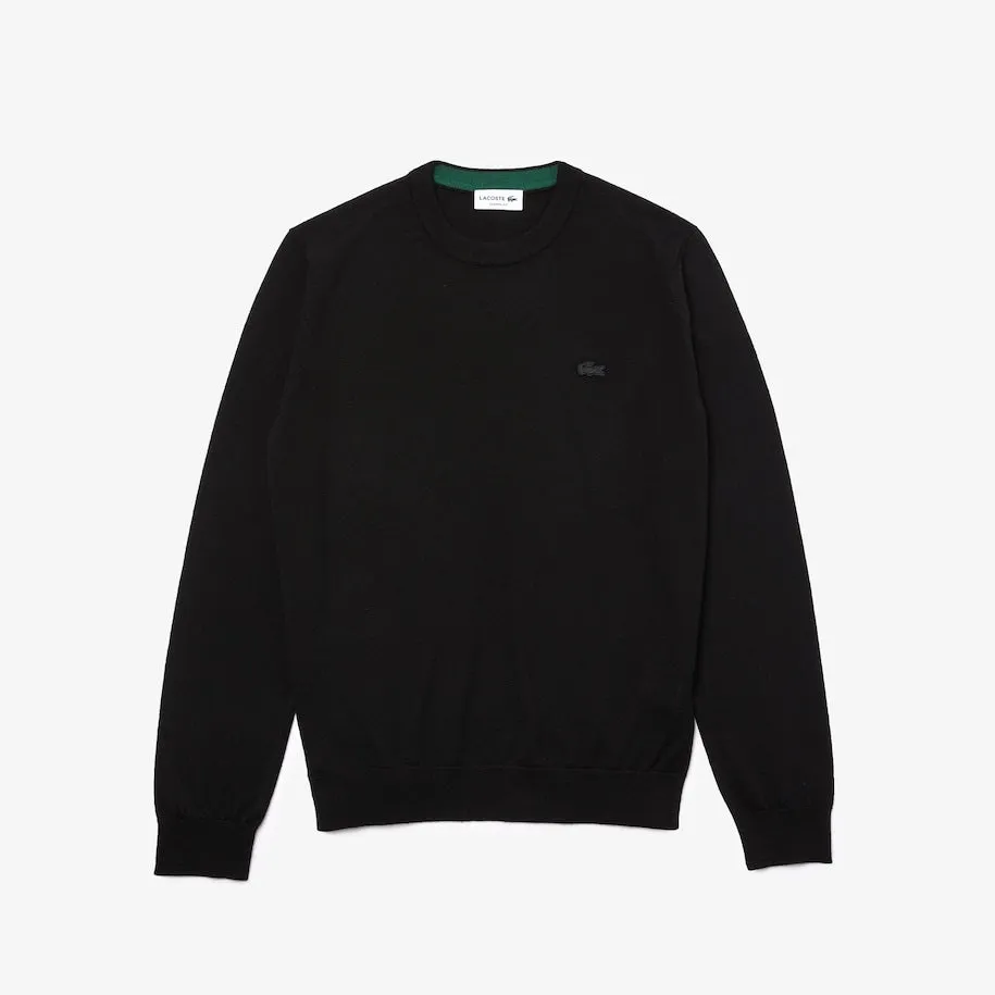 LACOSTE - PULLOVER DA UOMO IN LANA MERINO CON COLLO ROTONDO