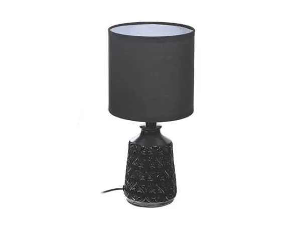 Lampe de table en céramique motif losange 6 po x 12 po