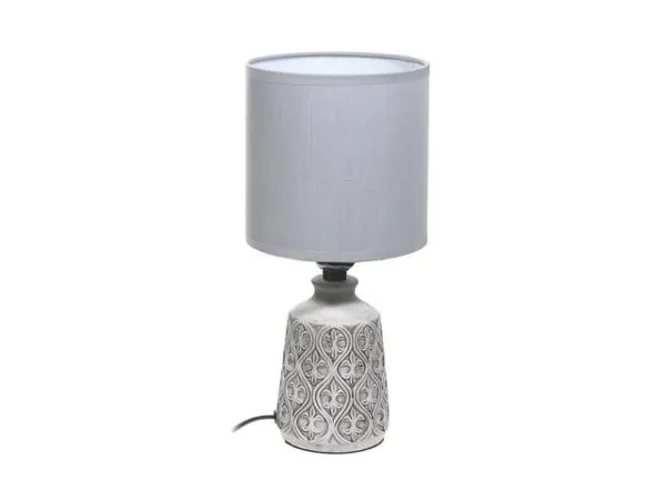 Lampe de table en céramique motif losange 6 po x 12 po