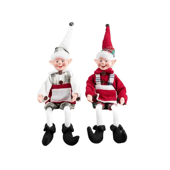 Lutin 14 po tablier rouge/gris