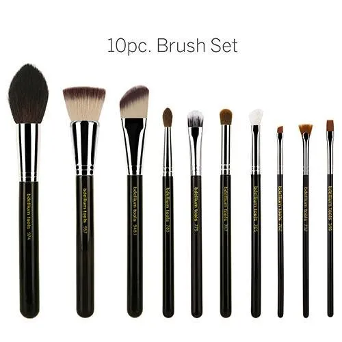 Maestro The Key Essential 10pc. Brush Set With Roll-Up Pouch
