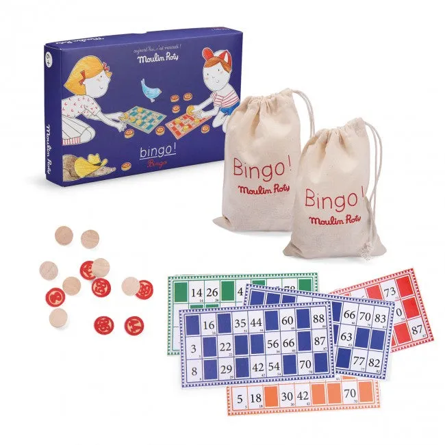 Moulin Roty spel bingo hout Aujourd'hui c'est mercredi 6 