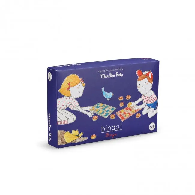 Moulin Roty spel bingo hout Aujourd'hui c'est mercredi 6 