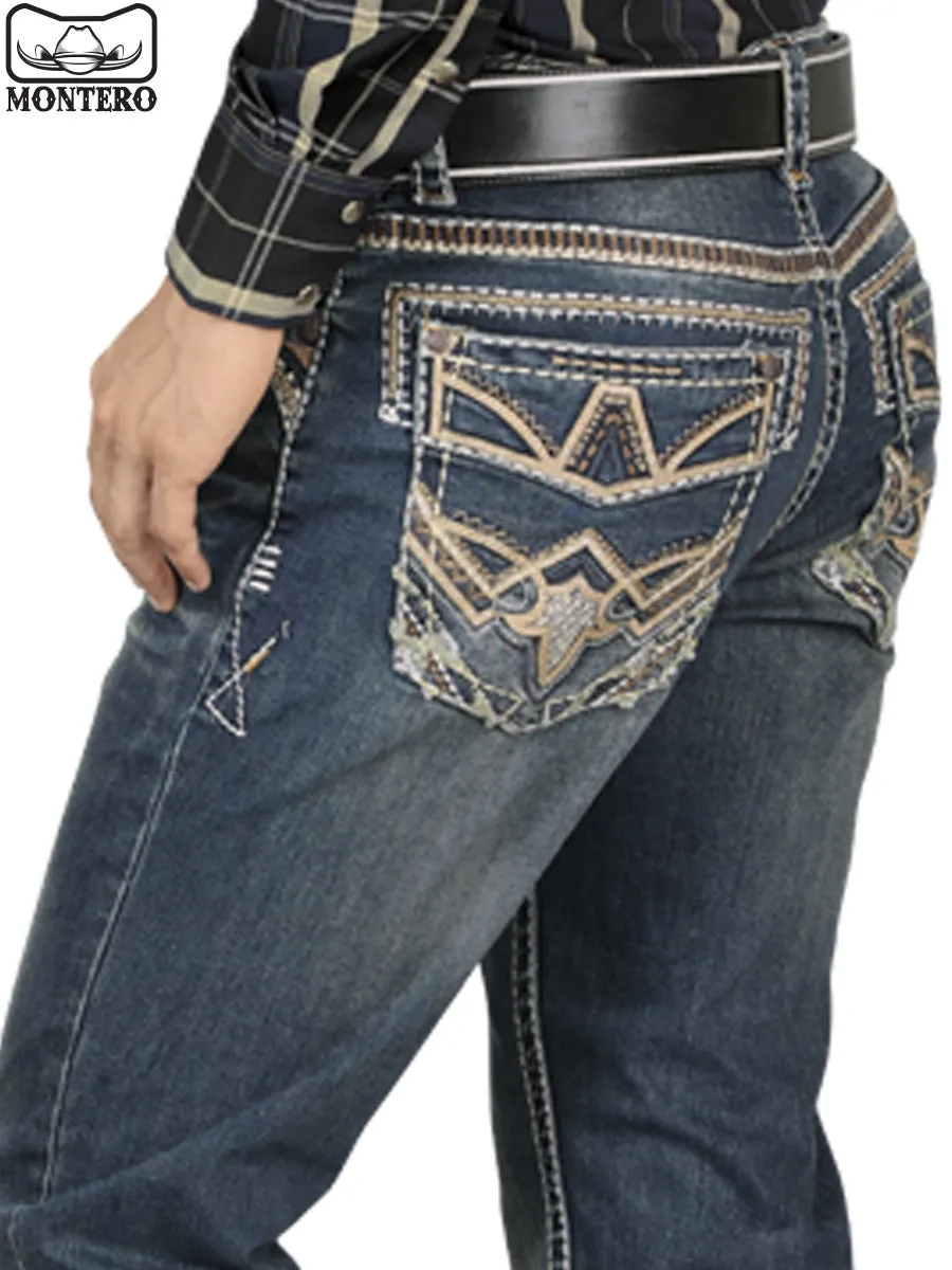 Pantalón para Hombre de Mezclilla Vaquero MONTERO (Heavy Denim) MT4620
