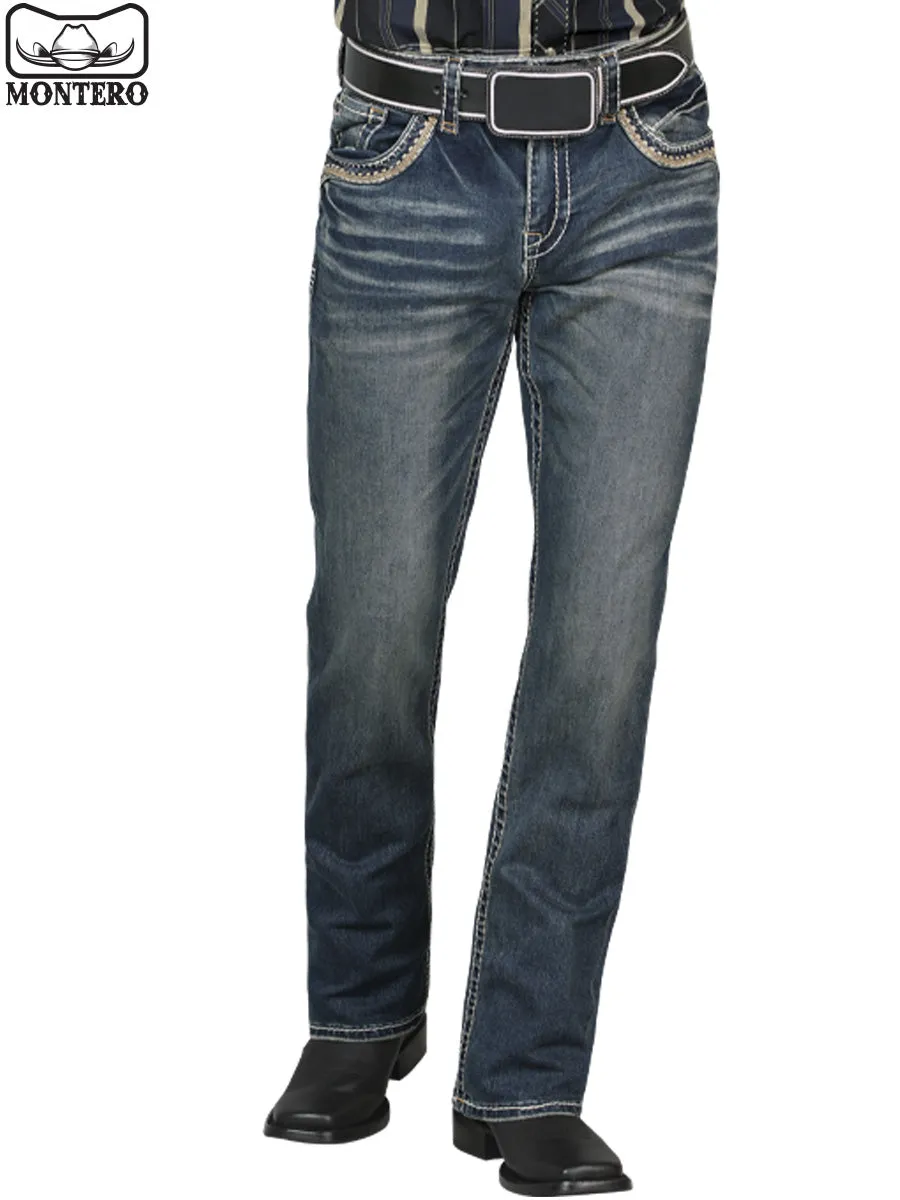 Pantalón para Hombre de Mezclilla Vaquero MONTERO (Heavy Denim) MT4620