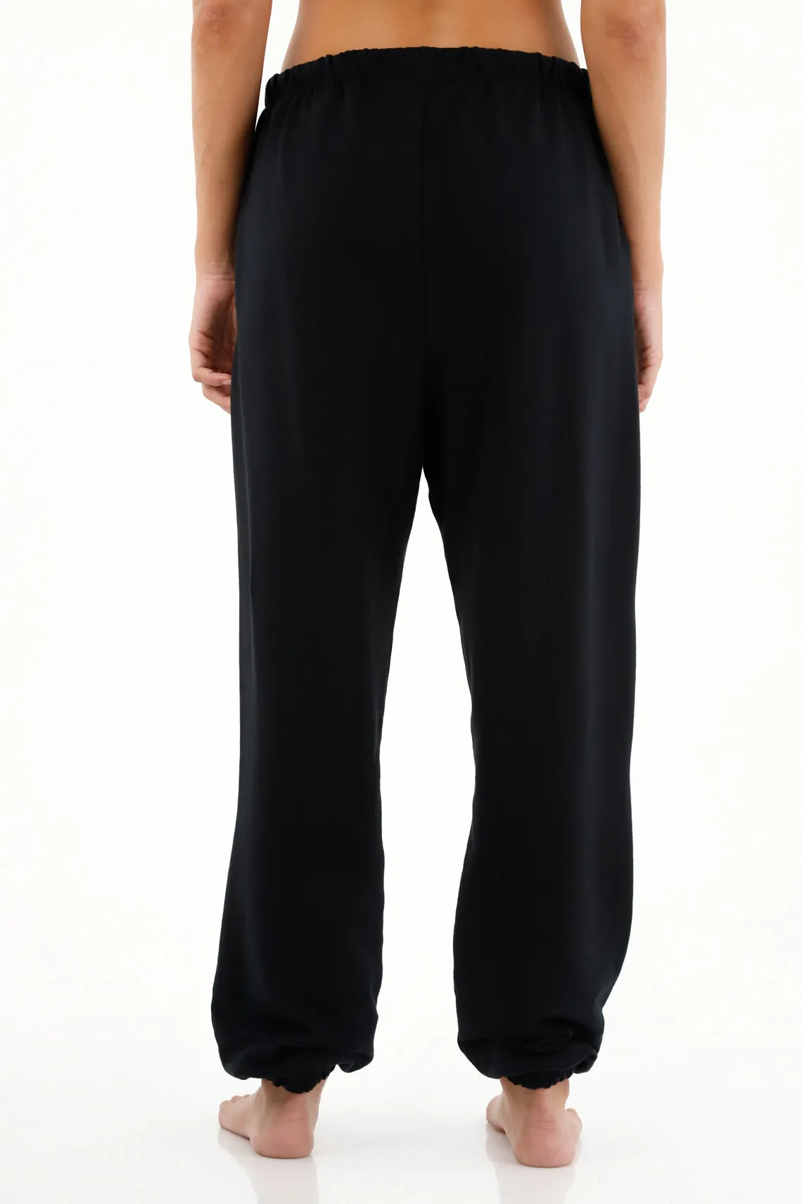 Pantalón tipo Jogger tiro alto estampado animal print para mujer