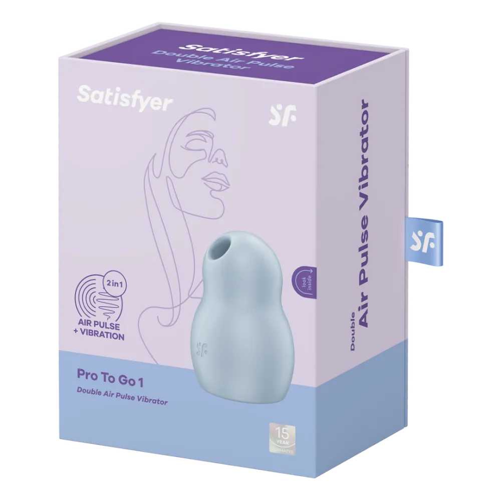 Pro to Go 1 - Double Air Pulse Vibrator - Azul