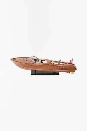 Réplica lancha motora de madera