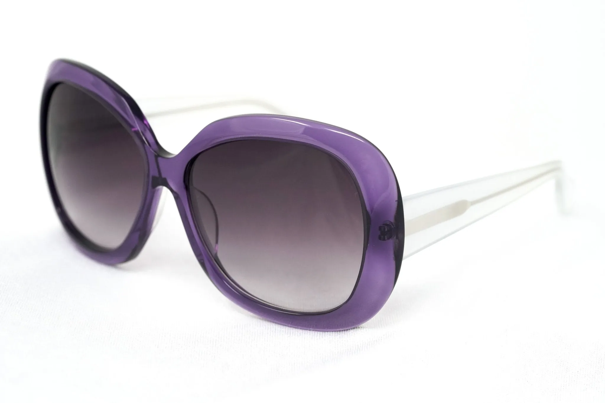 Rue De Mail Sunglasses Oversized Purple and White