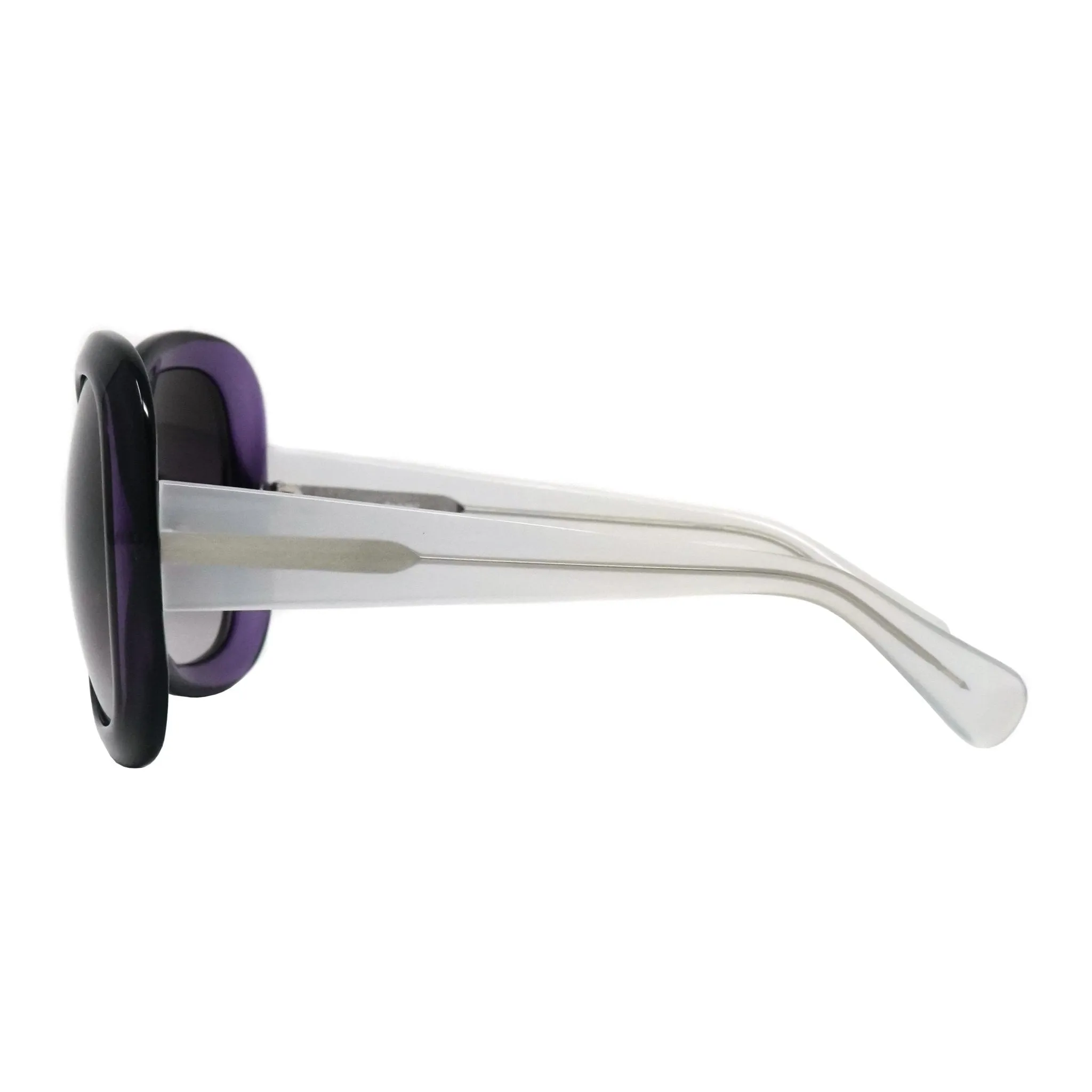 Rue De Mail Sunglasses Oversized Purple and White