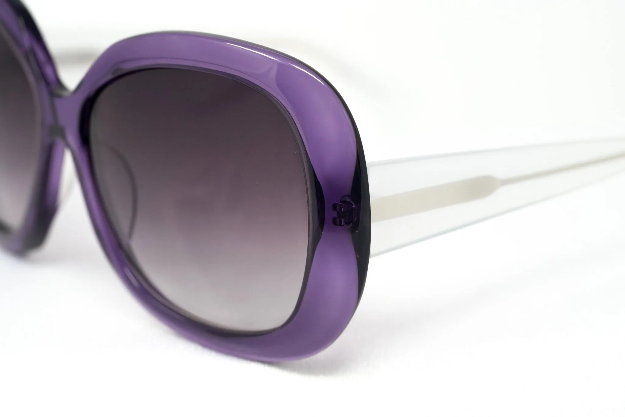 Rue De Mail Sunglasses Oversized Purple and White