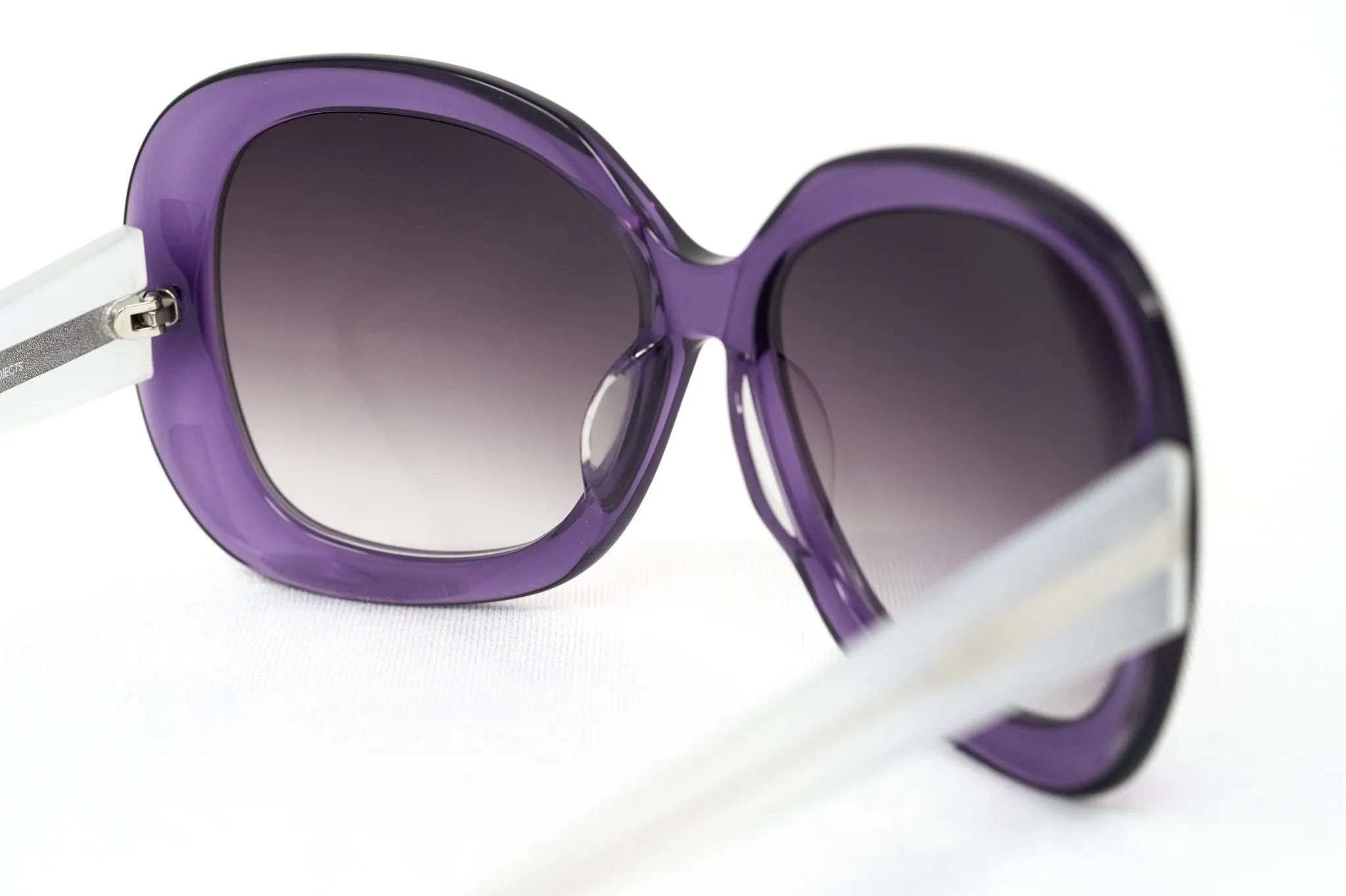 Rue De Mail Sunglasses Oversized Purple and White