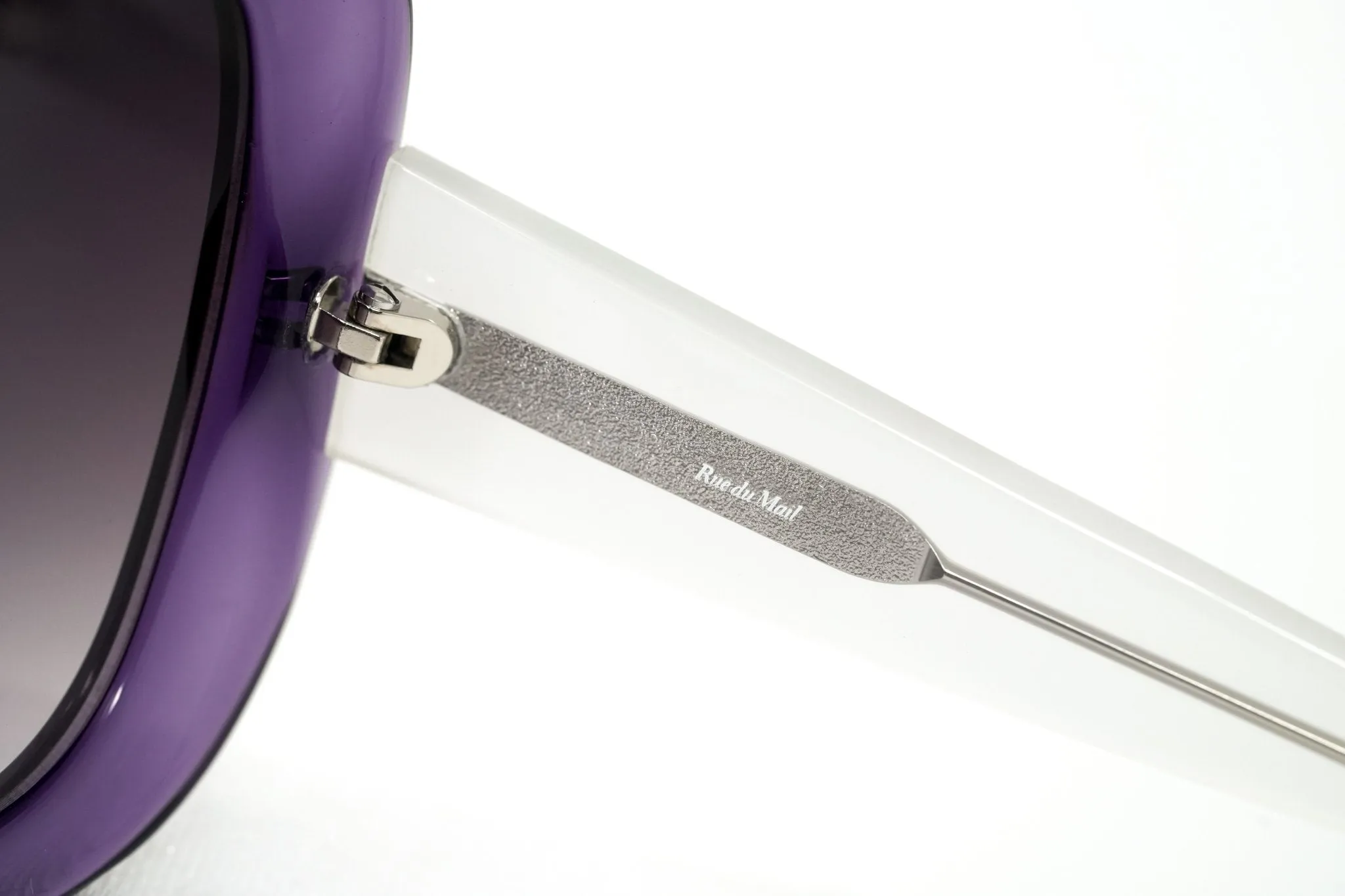 Rue De Mail Sunglasses Oversized Purple and White