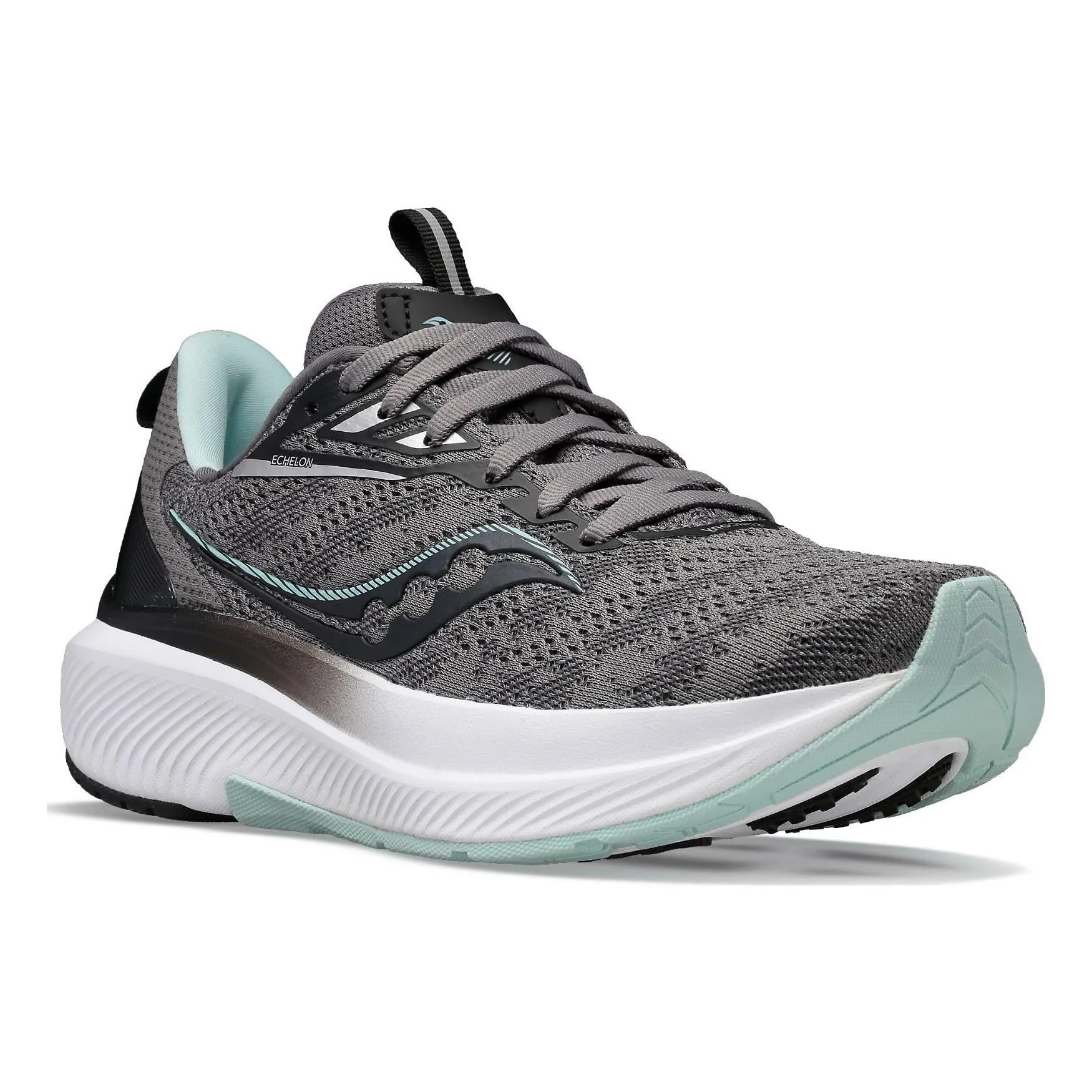 Saucony Running Femenino Echelon_9 Charcoal/Ice