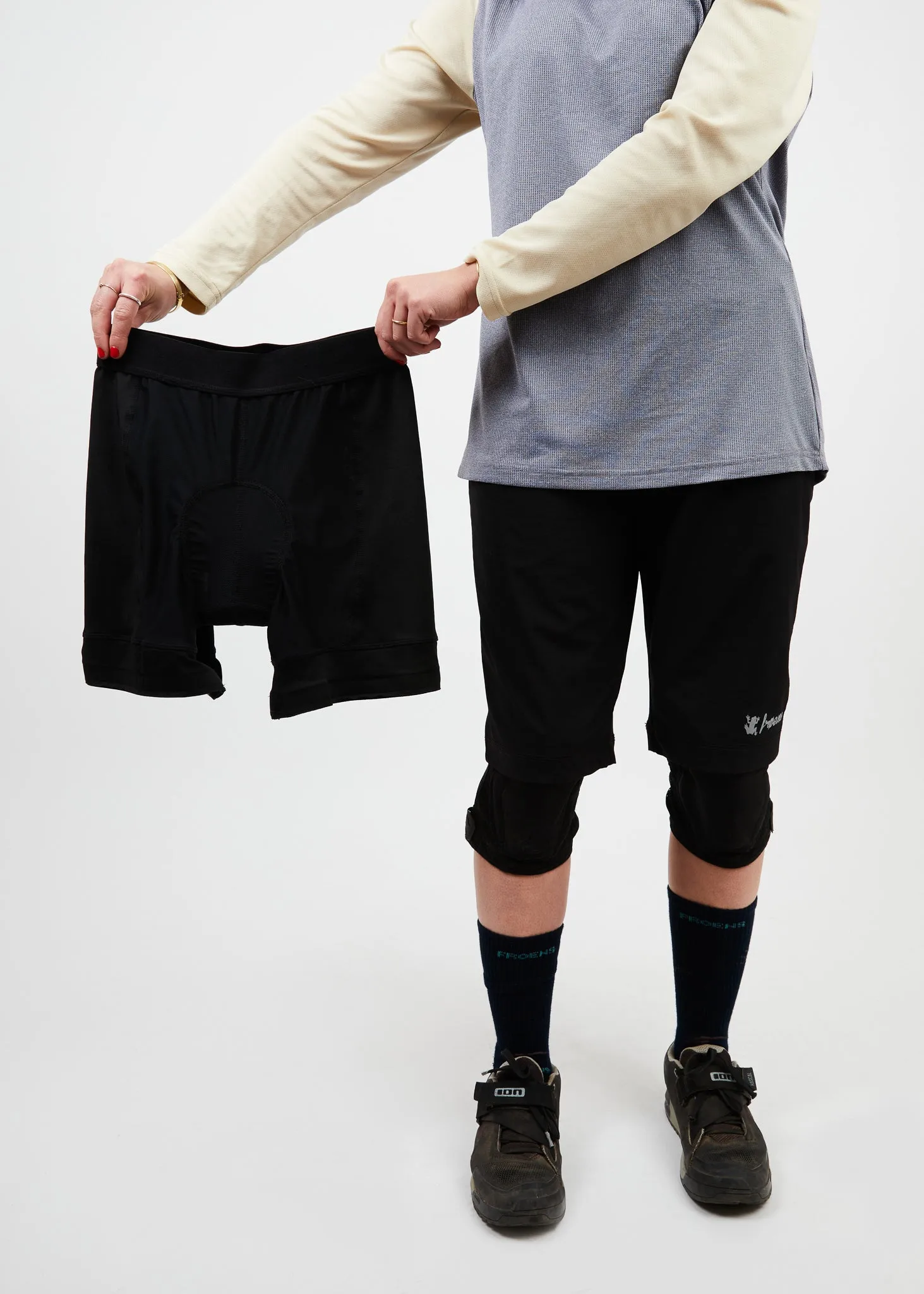 Short   calza mujer MTB negro