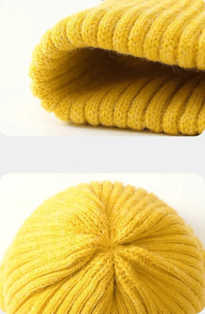 Stylish Knitted Plain Women's Hat / Women's Headwear - SF0291