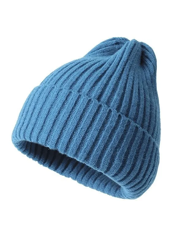 Stylish Knitted Plain Women's Hat / Women's Headwear - SF0291
