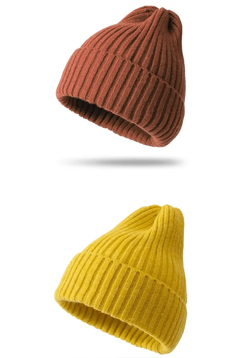 Stylish Knitted Plain Women's Hat / Women's Headwear - SF0291